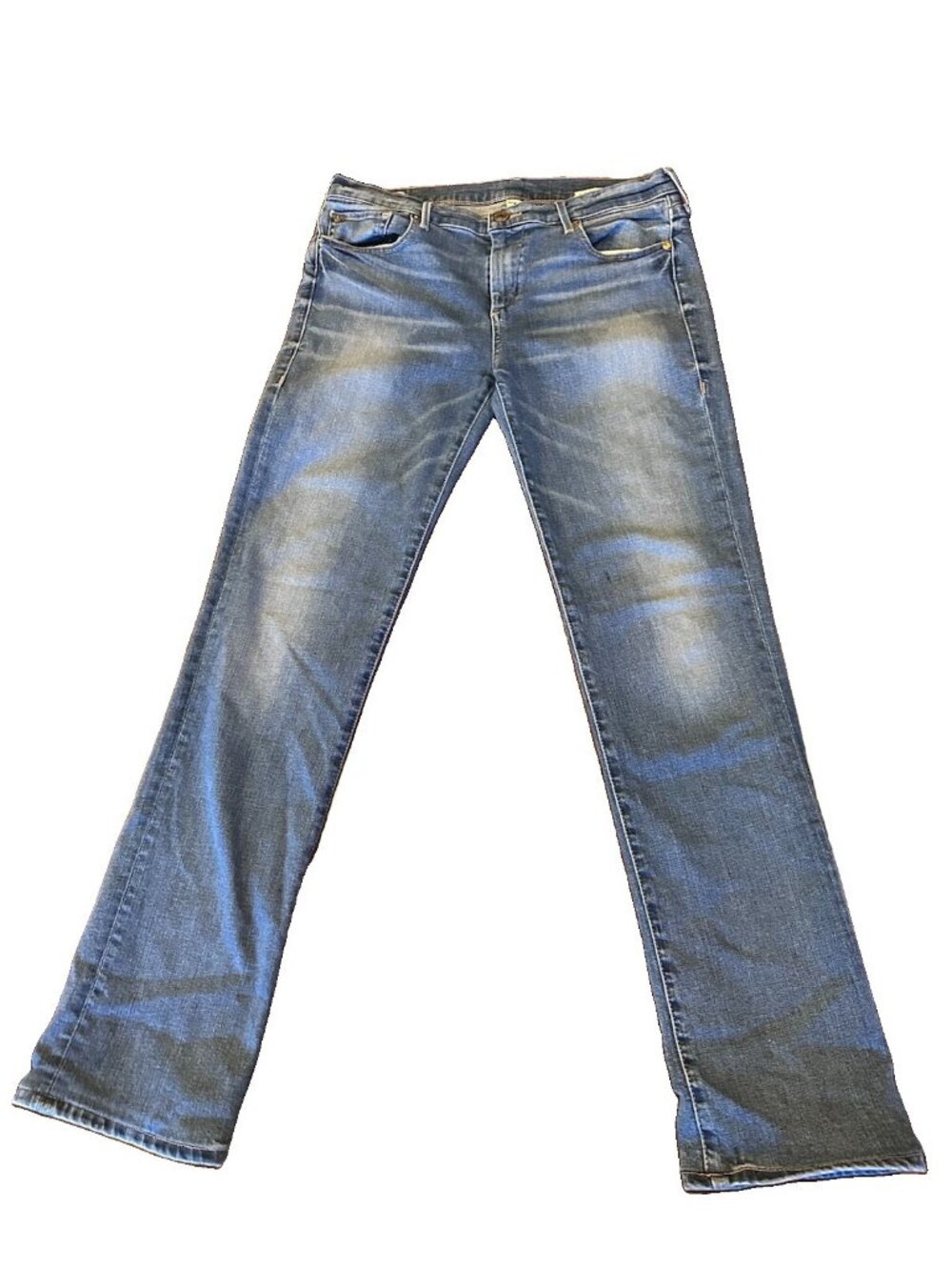 True Religion Cora Mid Rise Straight Jeans Size 31 Gypset Blue